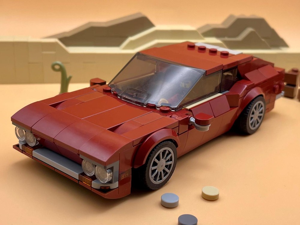 Lego 1972 Raging Bull Jarama - Dark Red - 8 Stud Speed Champions