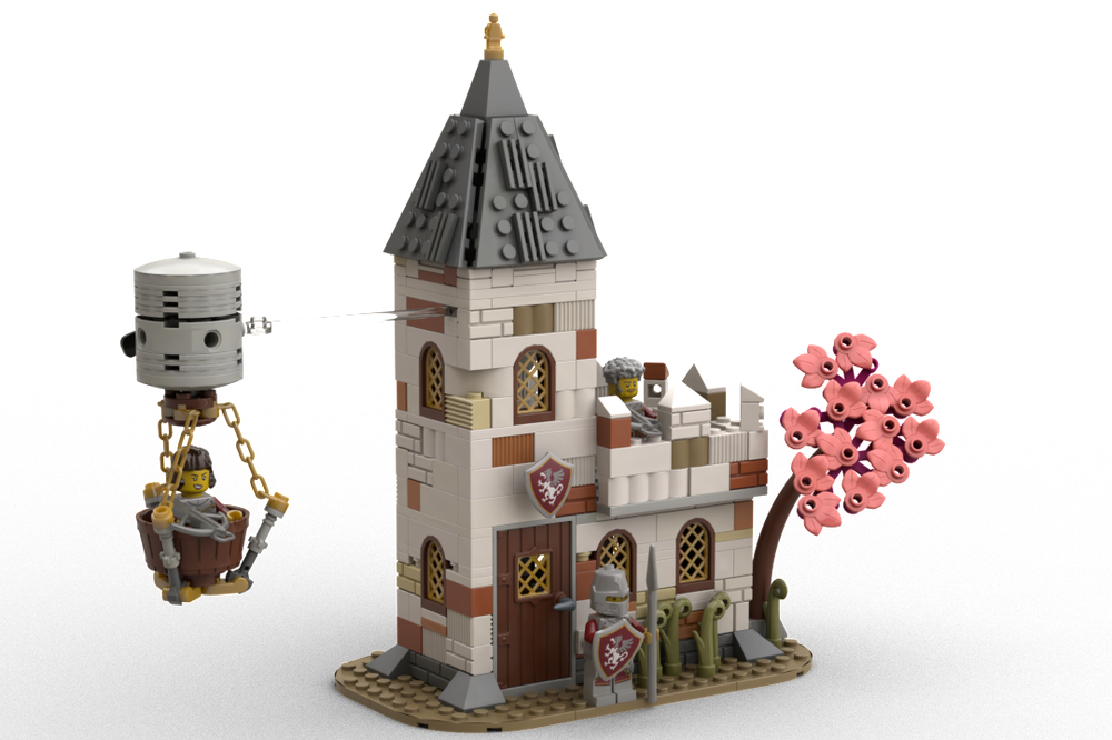 Lego white church outpost