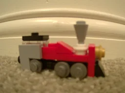 Red steam train