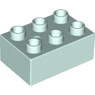 Duplo Brick 2 x 3 / Light Aqua
