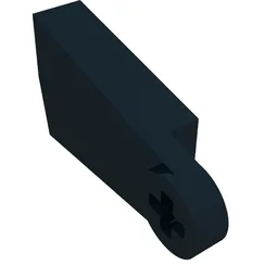 Train Level Crossing Gate Type 2, Counterweight / Black