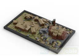 Edoras miniatur diorama