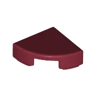 Tile Round 1 x 1 Quarter / Dark Red