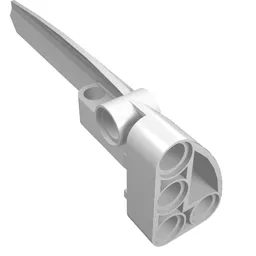 Technic Panel Fairing #5 Long Smooth, Side A / White