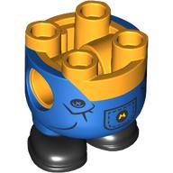 Lego Minion Body, Blue Overalls, M Logo print