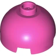Brick, Round 2 x 2 Dome Top / Dark Pink