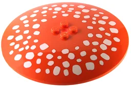 Dish 10 x 10 Inverted (Radar) - Solid Studs with White Mushroom Spots Pattern