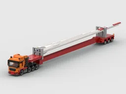 MAN TGX 8x4 mit Rotorblatt Trailer