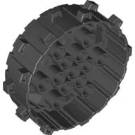 Wheel Hard Plastic with Small Cleats / Black