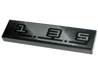 Tile 1 x 4 with '1-3-5' Gearbox Pattern (Sticker) - Set 8466