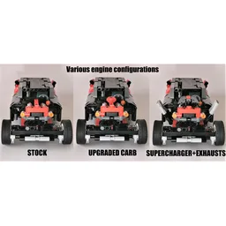2in1 V6 Pullback Drag Car - 42106C model