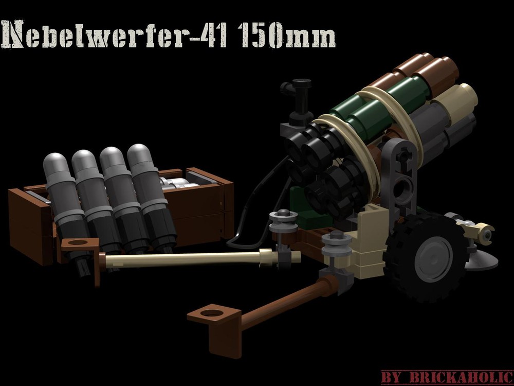 LEGO Nebelwerfer-41 150mm and 42 210mm - German Army WW2 Rocket Launcher
