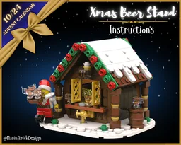 Christmas Beer Stand Shop MOc Winter Village