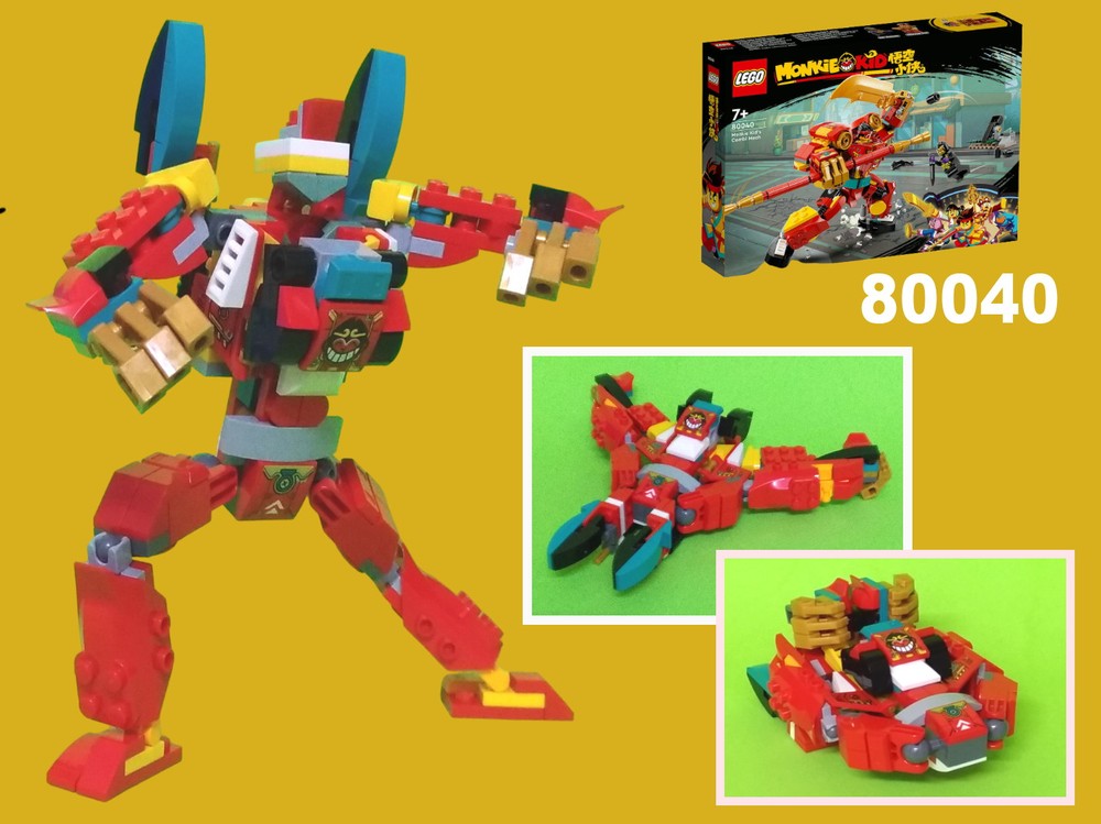 Lego Transformer Triple changer space cruiser,submarine from LEGO Monkie Kid 80040: Combi Mech