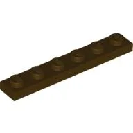 Plate 1 x 6 / Dark Brown