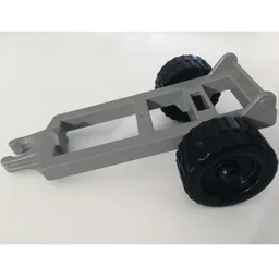 Duplo Trailer with Frame with Small Reinforcement / Light Gray