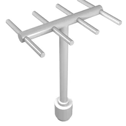 Antenna with Side Spokes / White