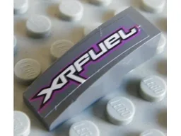 Slope, Curved 3 x 1 with 'XRFUEL' on Top Pattern Model Right (Sticker) - Set 8136