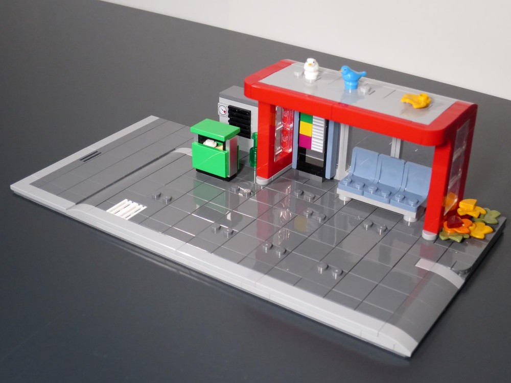 Lego Modular Corner Bus Stop