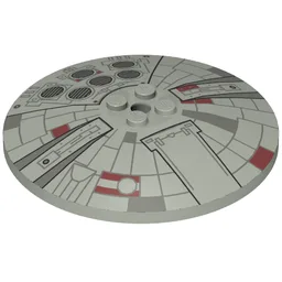 Dish 8 x 8 Inverted [Radar] with Mini Millennium Falcon Print