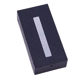 Modulex Tile 2 x 4 with White 'l/I' Print, without Internal Supports (Uppercase i, Lowercase L) / Modulex Tile Blue