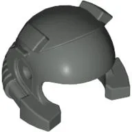 Helmet with Breathing Apparatus and Headlights / Dark Gray