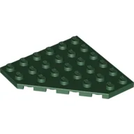 Wedge Plate 6 x 6 Cut Corner / Dark Green