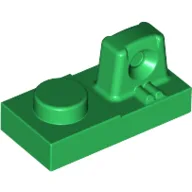 Hinge Plate 1 x 2 Locking with 1 Finger On Top / Green