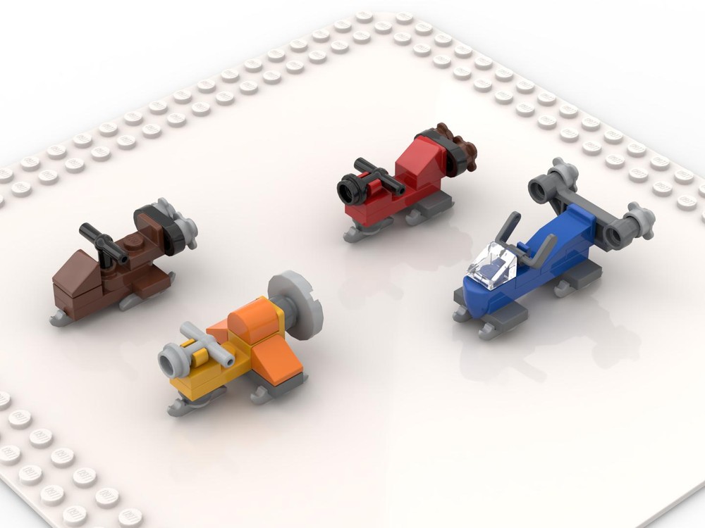 Lego Nano snowmobiles, propeller driven (volume 1)