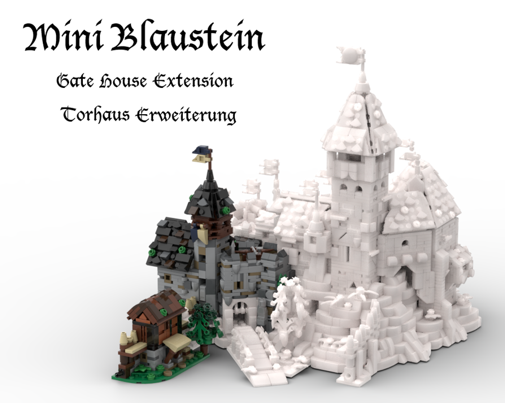 Lego Mini Blaustein Castle - Gate House Extension / Torhaus Erweiterung (Version 5.2)