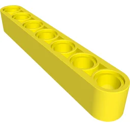 Technic Beam 1 x 7 Thick / Vibrant Yellow