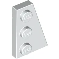 Wedge Plate 3 x 2 Right / White