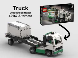 Truck with Flatbed Trailer (42167)