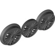 Train Wheel RC Train [Set of 3] / Black