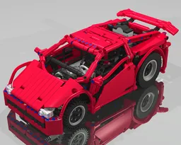 Small RC Red Reacecar