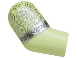 Arm, Right with Silver Filigree and Dark Silver Hem Pattern / Yellowish Green