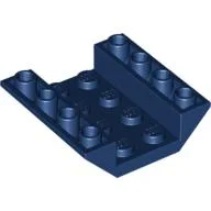 Brick Sloped Inverted 45° 4 x 4 Double with 4 x 2 Recessed / Dark Blue