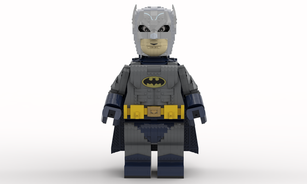 Lego Classic TV Series Bat man Mega Figure (fits official Lego Helmet)