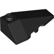 Lego Brick Wedged, Sloped 4 x 2 Triple Right / Black
