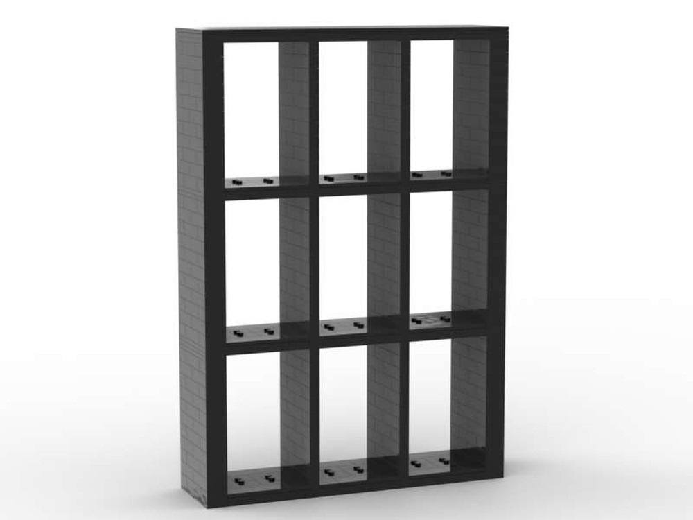 Lego IKEA style Kallax display for Brickheadz