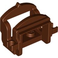 Lego Animal / Creature Accessory, Saddle [Two Clips] / Reddish Brown