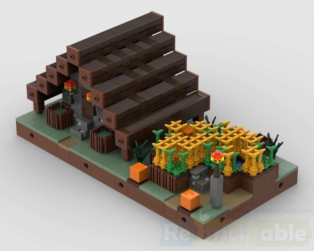 Lego Taiga_Village_Masons_House + Large_Farm_2