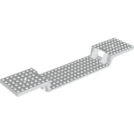 Vehicle Base, Train 6 x 34 Split-Level without Bottom Tubes / White
