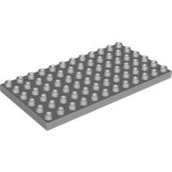 Lego Duplo Plate 6 x 12 / Light Bluish Gray