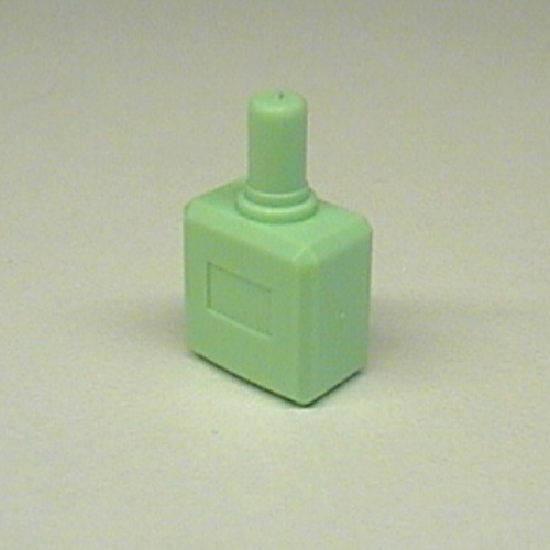 Lego Belville / Scala, Equipment, Bottle Perfume with Rectangle Base / Light Green