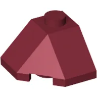 Brick Wedged, Sloped 45° 2 x 2 Corner / Dark Red