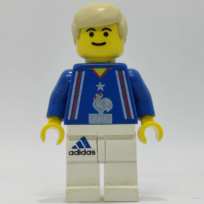 Lego Soccer Player Blue Torso, White Legs 4