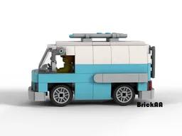 Vintage surfer van