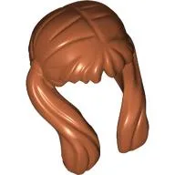 Hair Bangs, Long Ponytails on Sides / Dark Orange