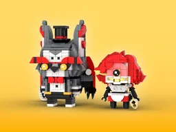 Husk & Niffty Brickheadz LEGO MOC - Hazbin Hotel